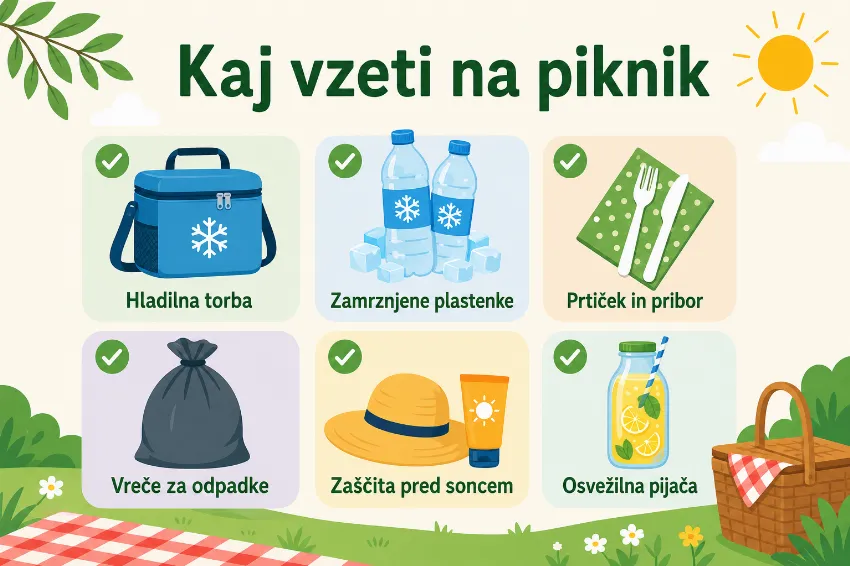 seznam opreme za piknik