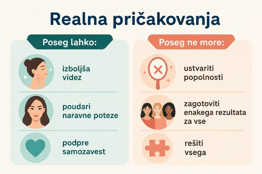 kaj poseg lahko in česa ne